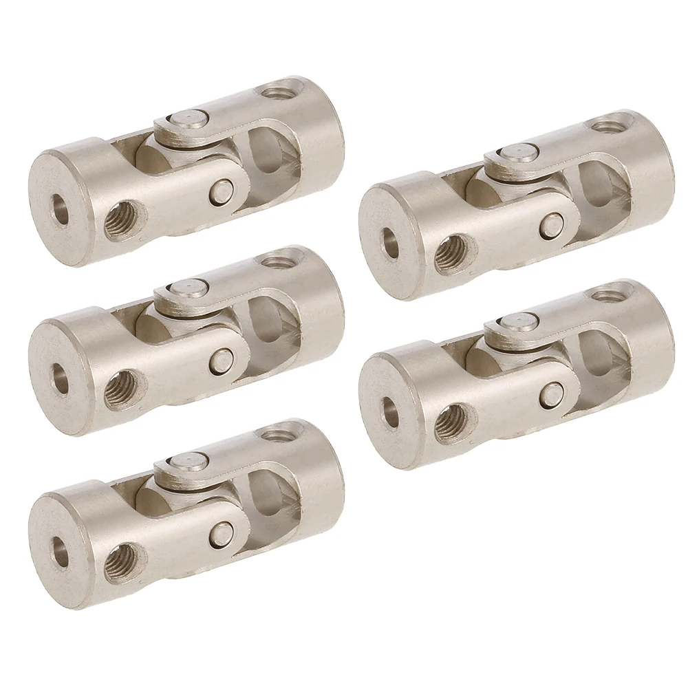 5pcs 4 to 2.3mm 5 to 5mm 4 to 3.17mm Stainless Steel Metal Universal Joint Cardan Couplings for RC Car Boat D90 SCX10 RC4WD (1)