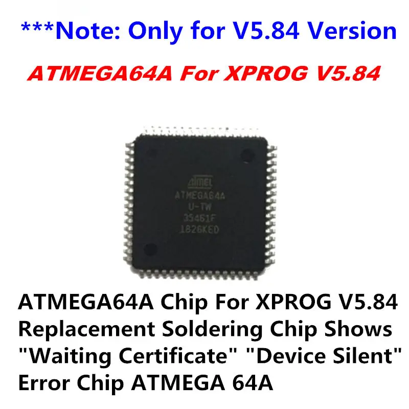 Новейшая XPROG V6.12 5,84 прошивка V4.4 добавить больше авторизации черная металлическая коробка XPROG-M V5.55 V5.84 V5.86 X-PROG V5.84 - Цвет: ATMEGA64A For V5.84