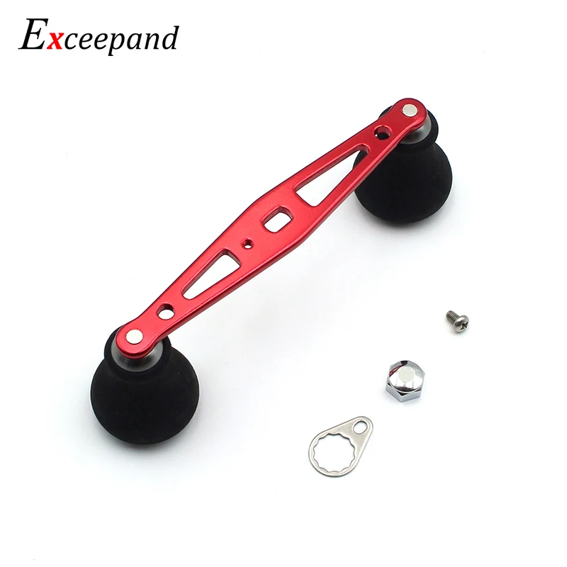 Exceepand Black Power Fishing Reel Grip for Abu Garcia Daiwa Low Profile Baitcasting Reel Baitcaster Repair Handle EVA Knobs