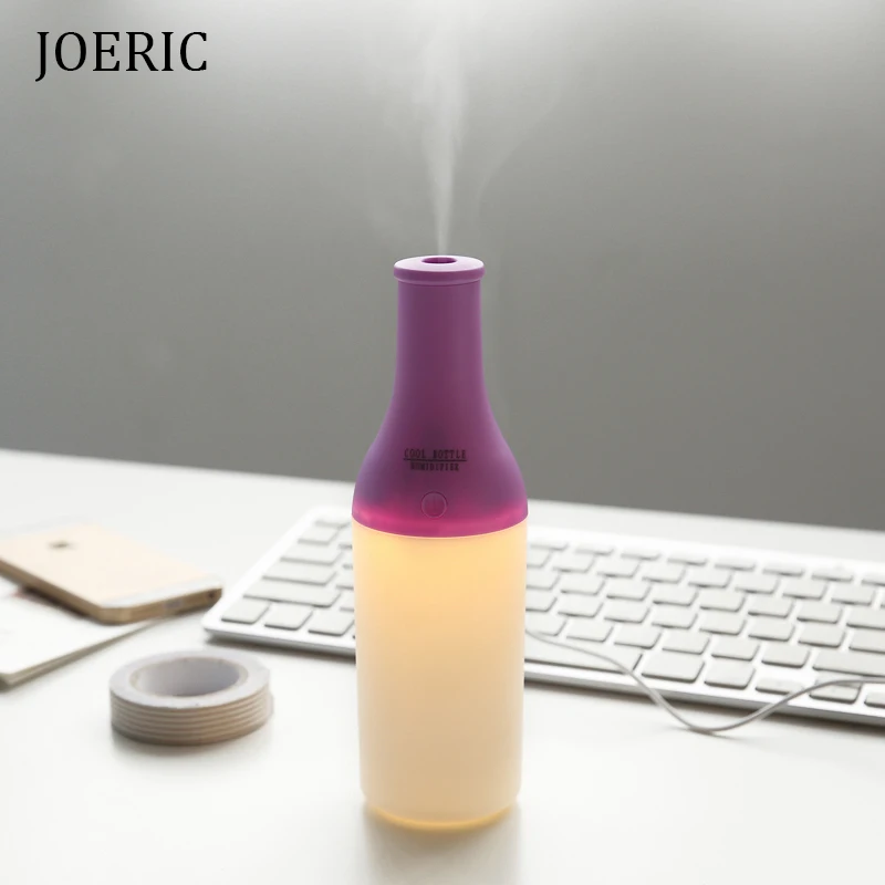 

JOERIC 180ML Air Ultrasonic Humidifier Fogger with Night Light Portable Air Purifier Mist Maker USB Humidifiers Aroma Diffuser