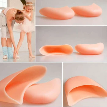 

1 Pair Professional Silicone Gel Toe Soft Ballet Pointe Dance Shoes Pads Foot Care Protector Foot Care Tool P0127