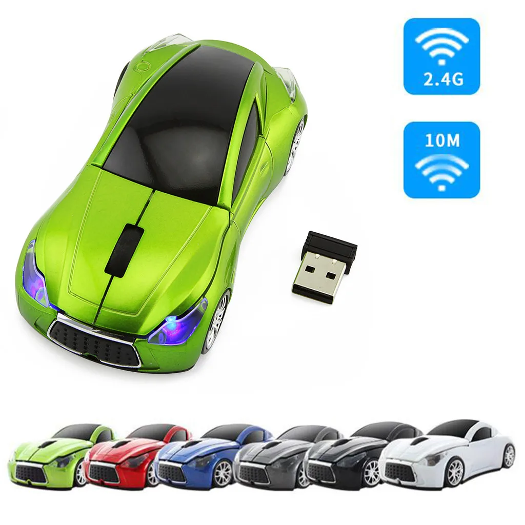 

2.4GHz 1200DPI Wireless Optical Mouse USB Rolling Car Model Mouse For Tablet PC