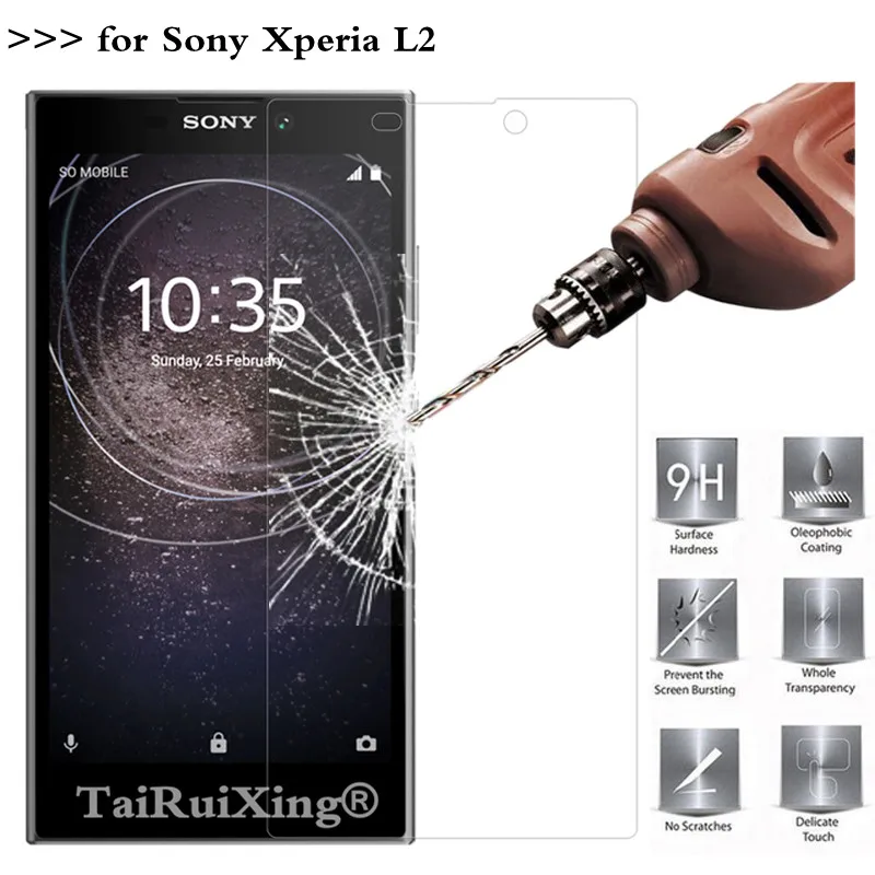 (TaiRuiXing) Защитная пленка для экрана 0 3 мм 9H 25D Премиум Закаленное стекло Sony Xperia L2 H3311