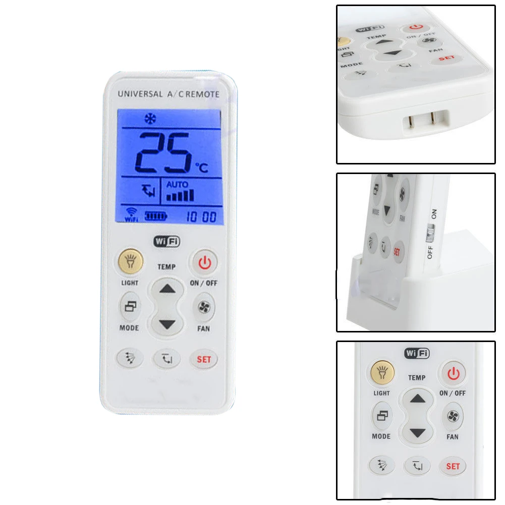 

2019 Drop Shpping WIFI ABS Remote Controller Universal Intelligent LCD Office Application Program A/C for Domestic Appliance