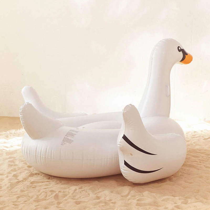 70inch-190-CM-Large-White-Swan-Inflatable-Flamingo-Water-Float-Toy-For-Kids-And-Adult-Ride