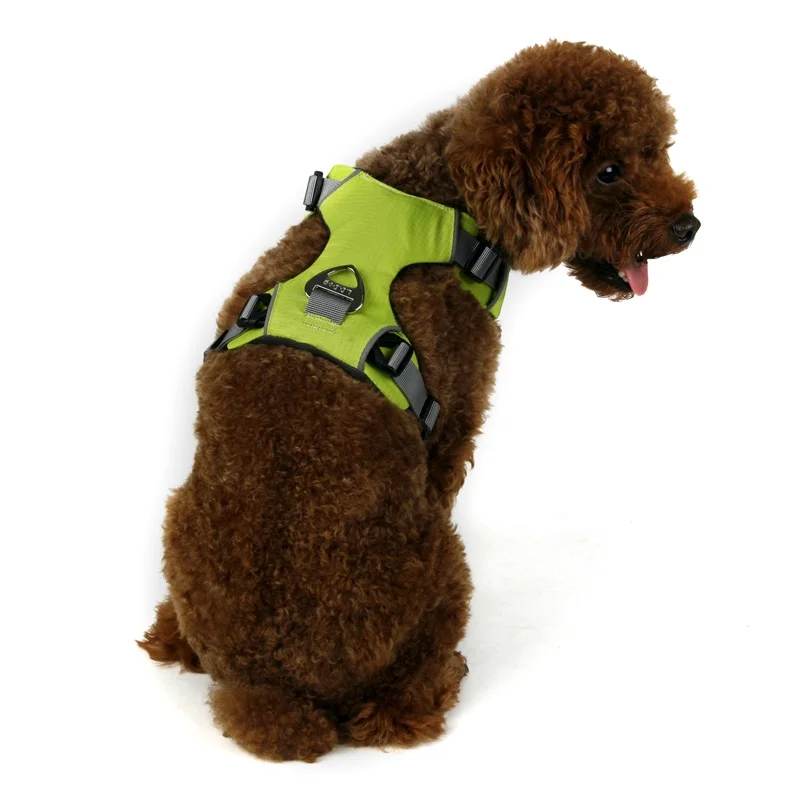 Новая Светоотражающая собачья шлейка для домашней собаки тренировочный жилет для средних и больших собак регулируемая профессиональная шлейка для безопасности автомобиля на открытом воздухе