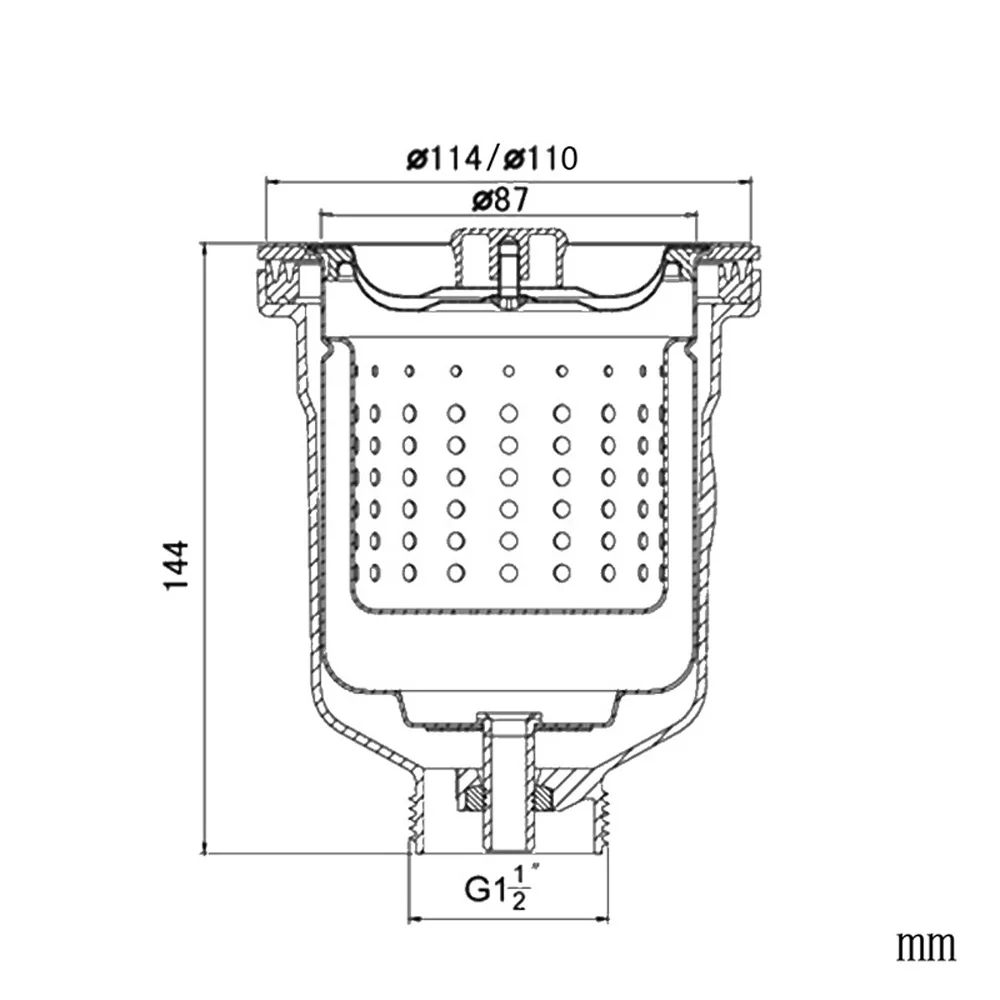  Talea Stainless Steel Kitchen Sink Drain Assembly Waste Strainer and Basket Strainer Stopper Waste  - 32867184592