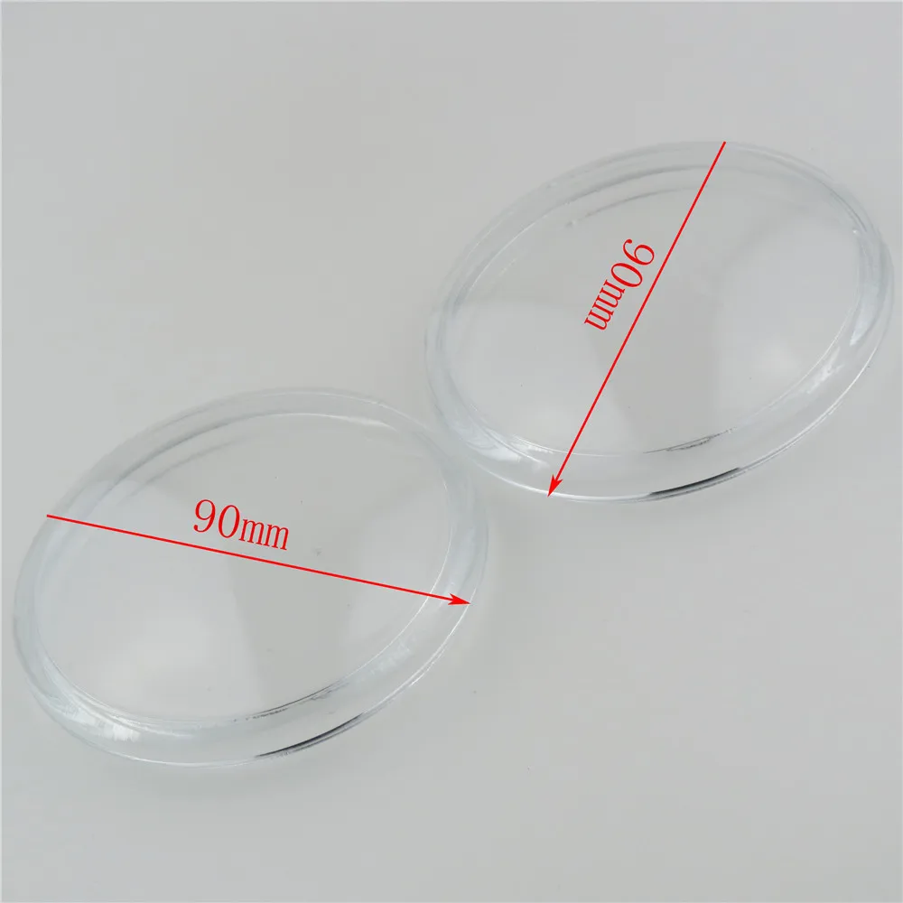 

2pcs Round Diameter 90mm Fog Lights Tempered Glass Anti-fog Glass For Peugeot 207 307 407 607 3008 SW CC VAN 2000-2013