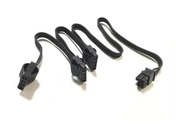 

Send by DHL EMS 6 pin 6Pin PCI-E to 3 IDE Molex 4Pin Modular Power Supply Adapter Cable For Corsair Modular PSU SF600