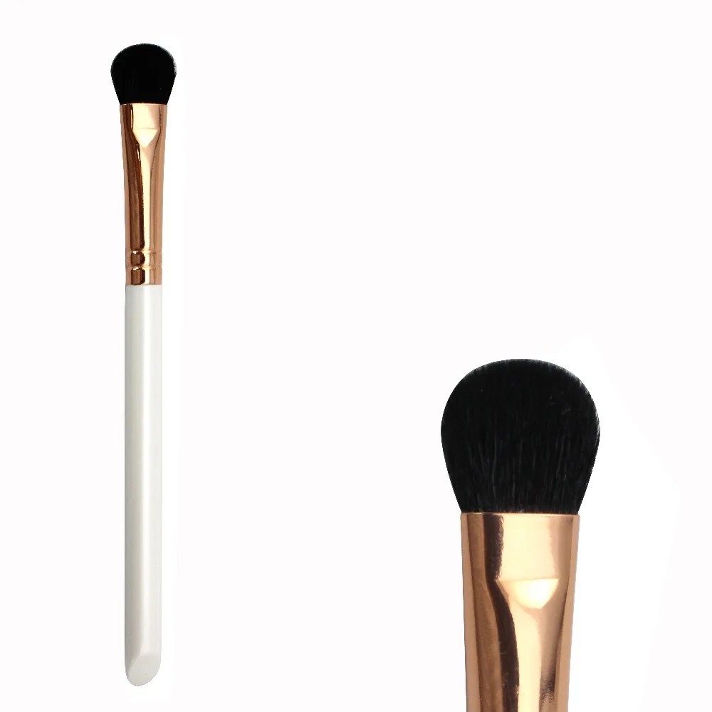 R101 Large Fluff Brush with rose golden copper ferrule Eyeshadow Brush Wooden Handle Eyeshadow