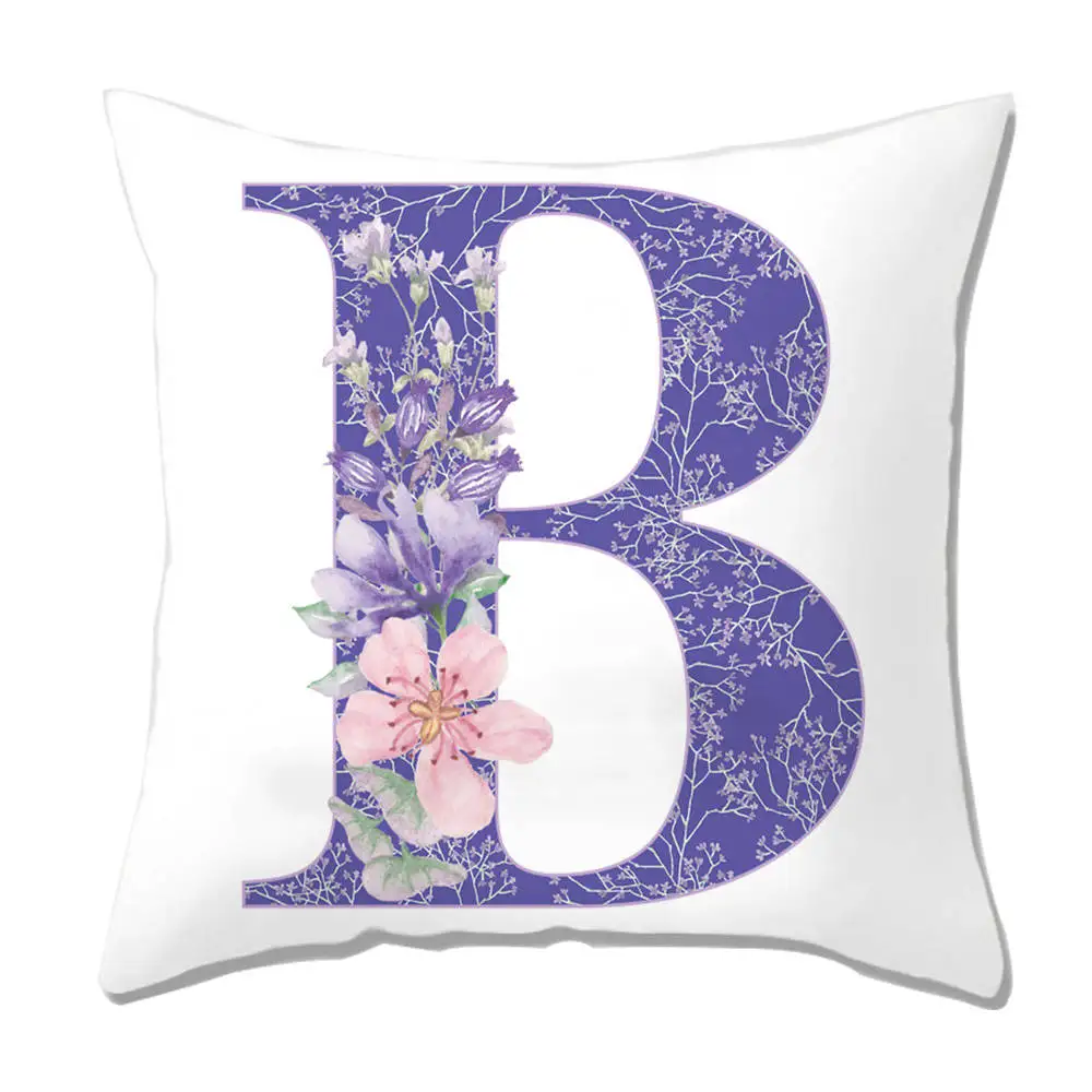 Boniu 26 буквы английского алфавита наволочка для дивана декоративный цветок для Дома Наволочка спальня для дома или офиса, декоративные