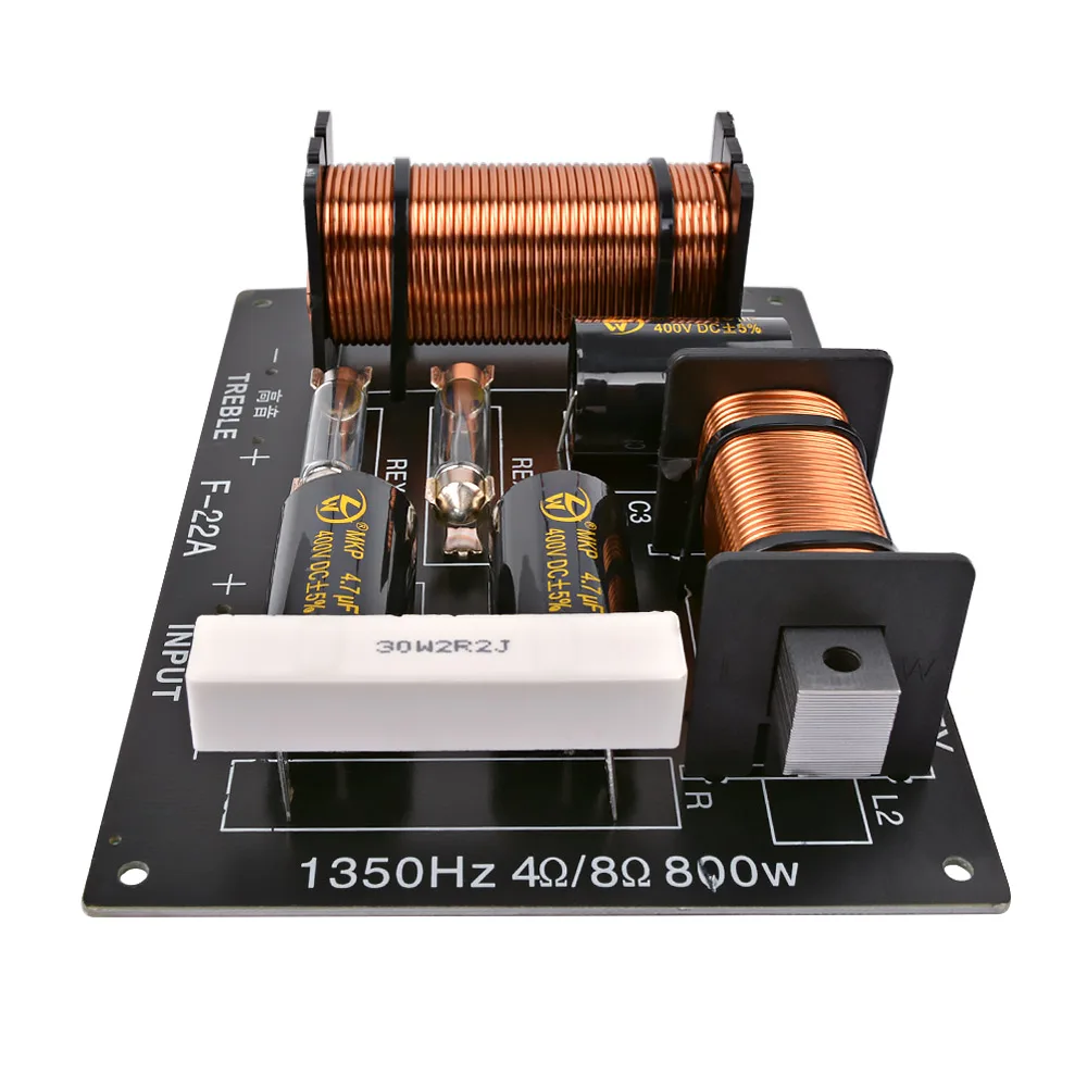 AIYIMA 1Pcs 800W 2 Way Audio Speaker Frequency Divider Tweeter Bass Crossover Filter Speaker Amplifier Home Sound Theater
