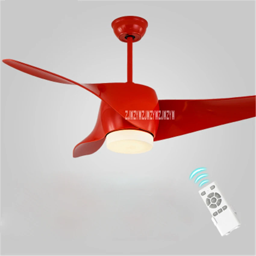 

New 52 Inch Variable Frequency Ceiling Fan Light Modern Fashion European Living Room LED Ceiling Fan Chandelier 110-240V 15-75W