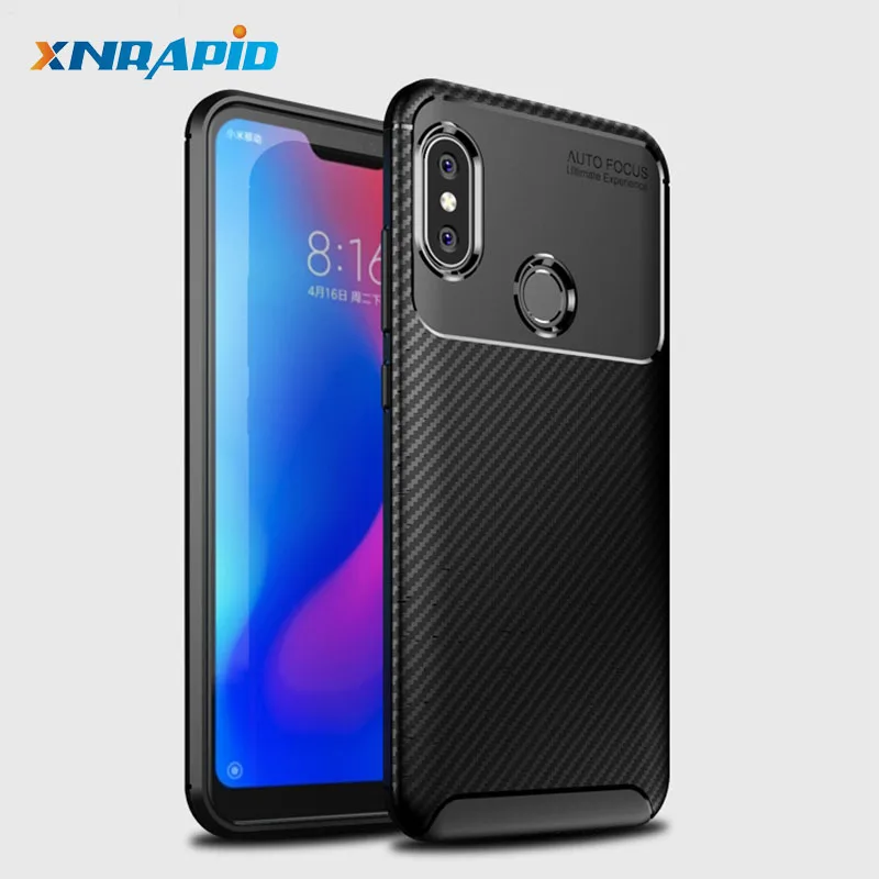 Best For Xiaomi Redmi Note 6 Pro case carbon fiber Shockproof Soft tpu Back Cover case for Xiomi Redmi Note 6Pro Phone Cases Note6