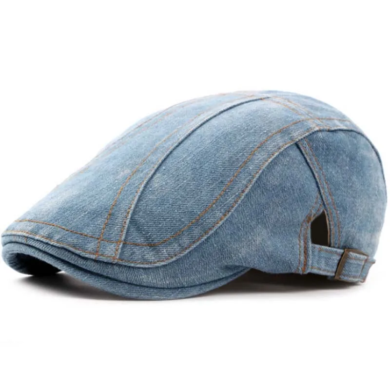 New Fashion Berets Hats Men Casquette Cap Classic Denim Spring Summer Boinas Women Beret Hats Outdoor Visors Sun Caps Ajustable