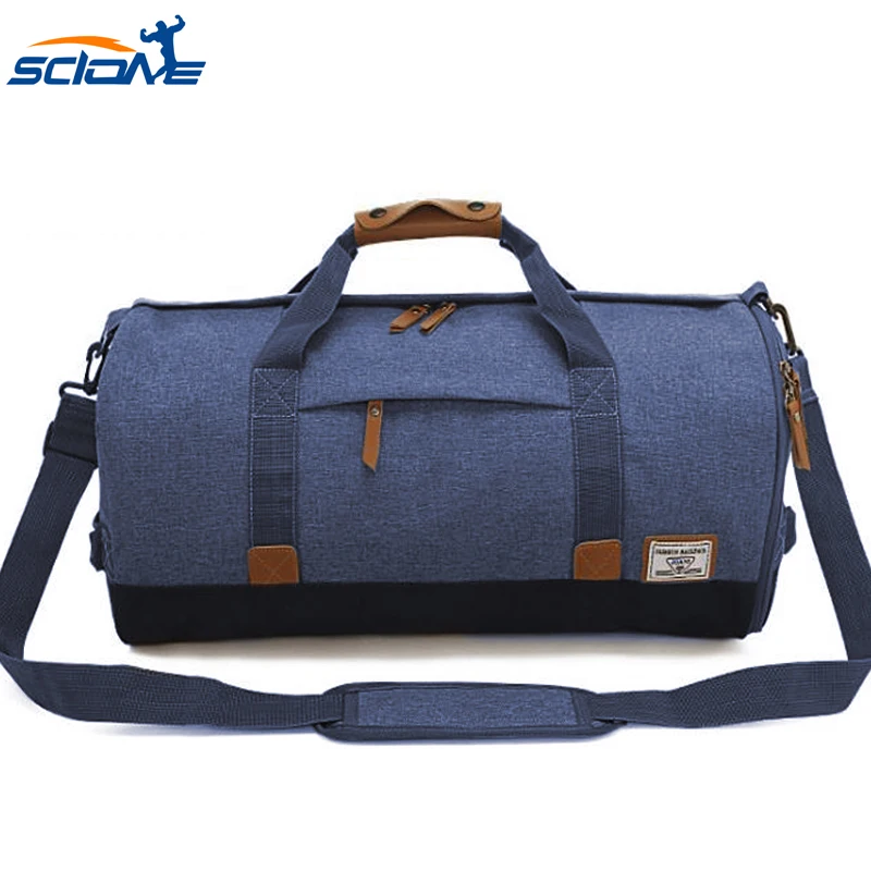 

Scione Casual Canvas Men's Sports Bags over the Shoulder Fitness Trainning Canta Yoga Handbag Luggage Crossbody Sac De Course