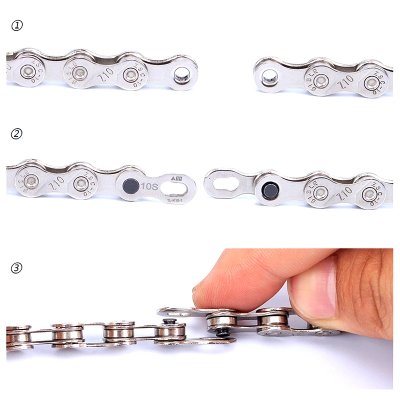 Excellent AQQ 6/7/8/9/10/11 Speed Bike chain connector lock set MTB road bicycle Connector for Quick Master Link Joint Chain bike parts 4