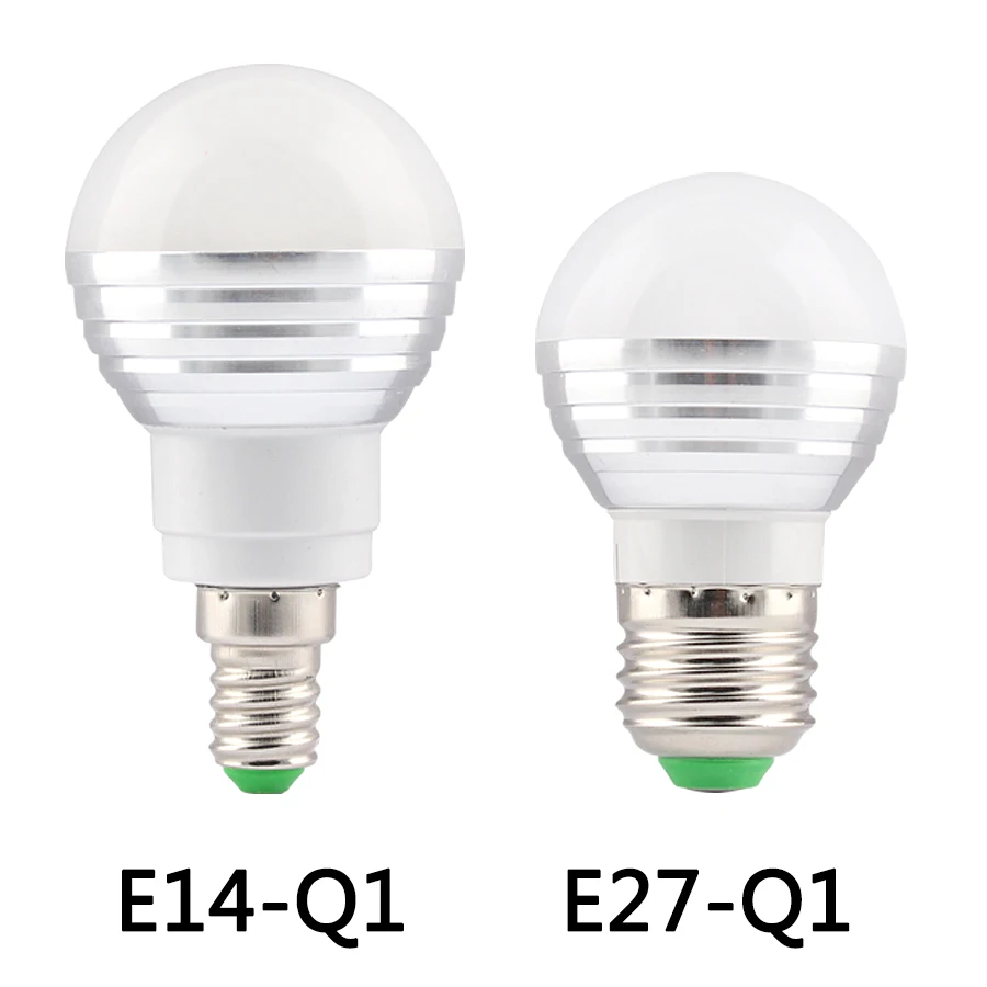 Светодиодная лампа E27/E14/RGB с 24 клавишным пультом дистанционного управления 12