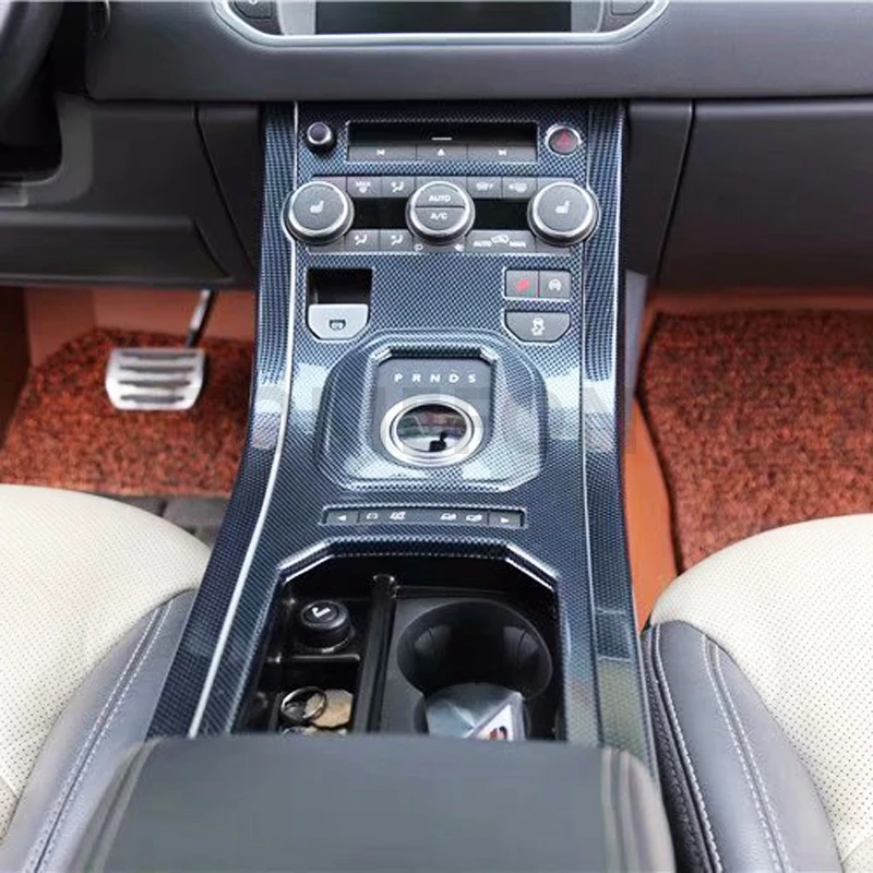 Для Range Rover Evoque до ABS углеродное волокно деревянная краска для интерьера Передняя средняя панель переключения передач вентиляционное отверстие Переключатель отделка 2 шт