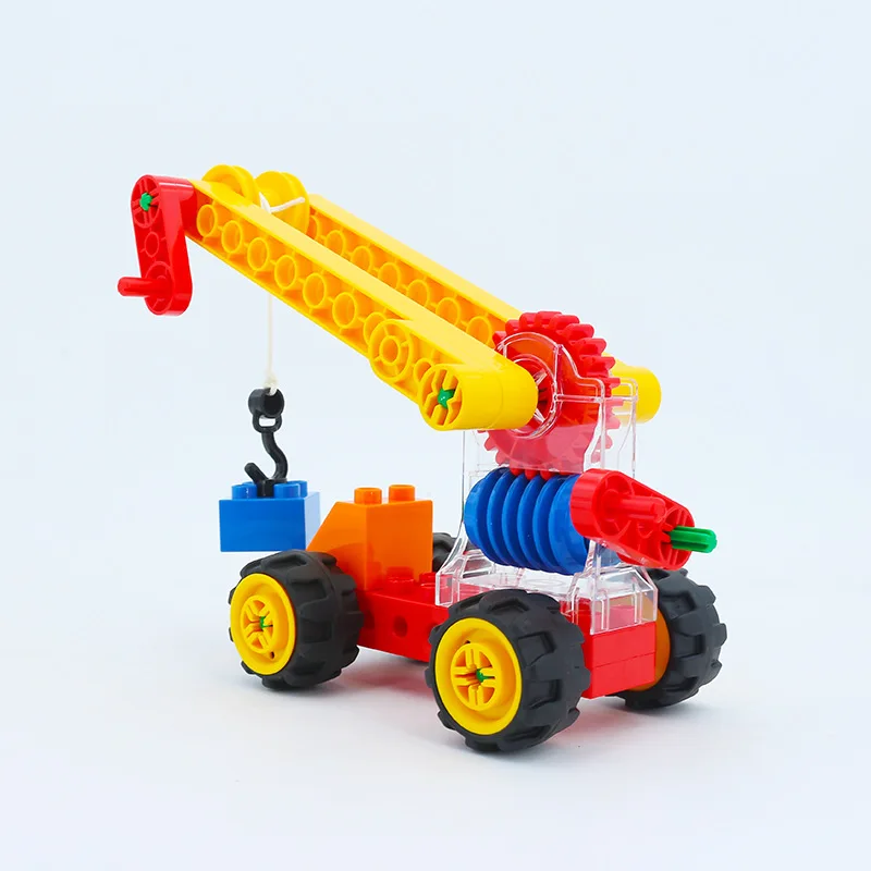 Наборы турбин DIY сборка червячный зубчатый кран большого размера строительные блоки Совместимые duplo кирпичи Инженерная технология детские игрушки