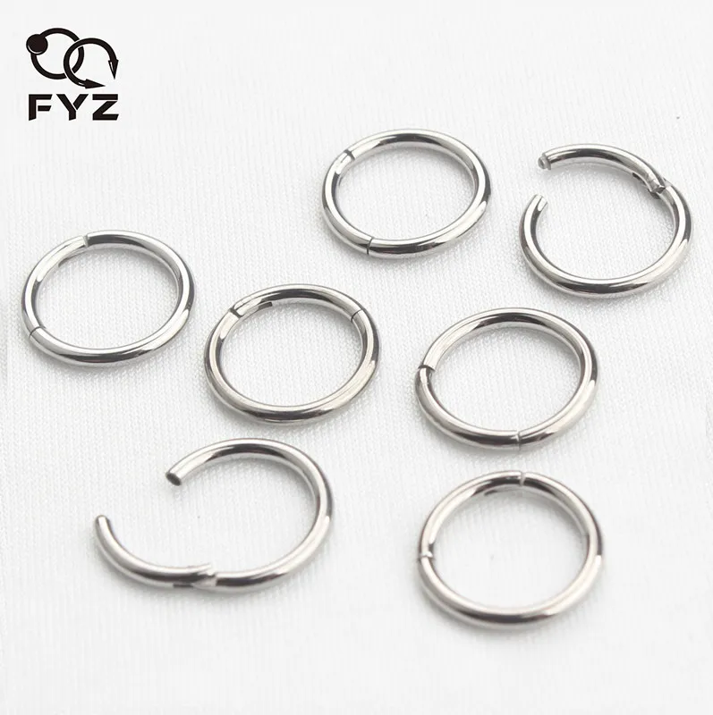 R 52 26 16g G23 Titanio Nariz Aneis Piercings Falso Septo Aneis Articulados Clicker Segmento Mamilo Aneis Piercing Nariz Joias In Joias Para O Corpo