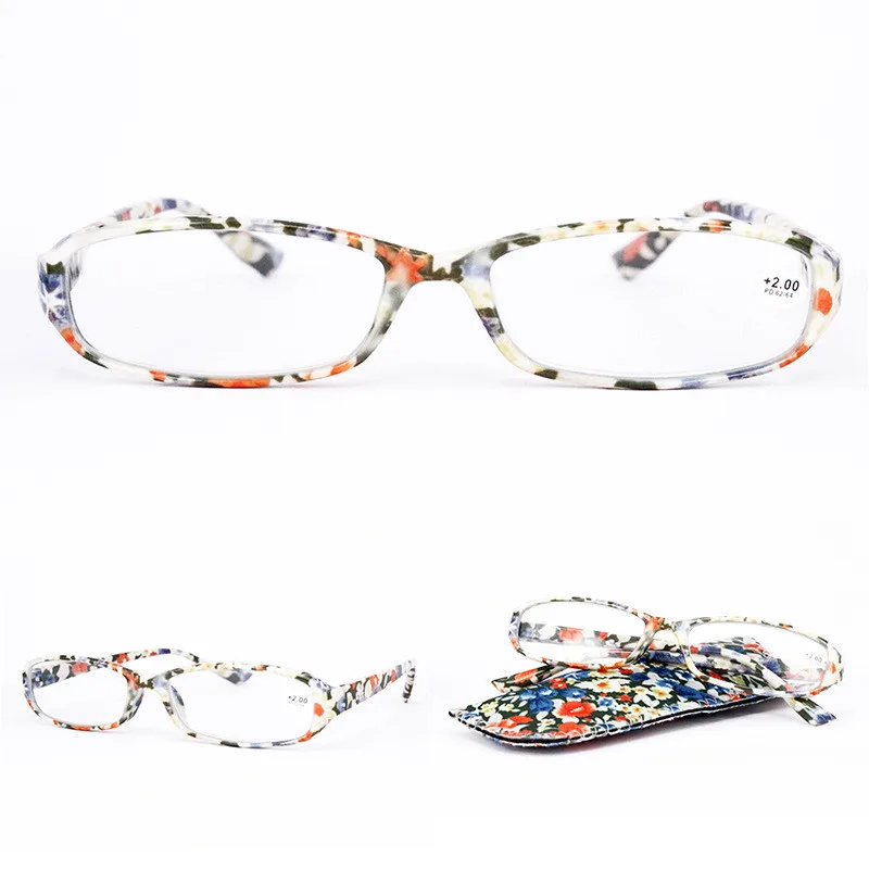 IBOODE Цветочные квадратные очки для чтения для женщин и мужчин пресбиопические очки женские мужские очки при дальнозоркости оптика увеличительные очки - Цвет оправы: Beige