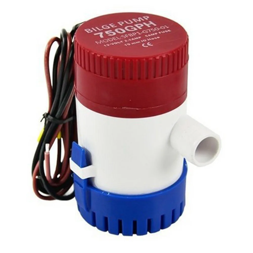 12В погружной МОРСКОЙ лодочный Электрический Трюмный водяной насос с Поплавковым