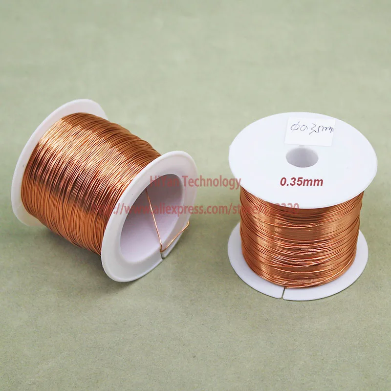 

(100Grams/lot) Polyurethane Enameled Copper Wire Diameter 0.35MM Varnished Copper Wires QA-1/155 2UEW Transformer Wire Jumper