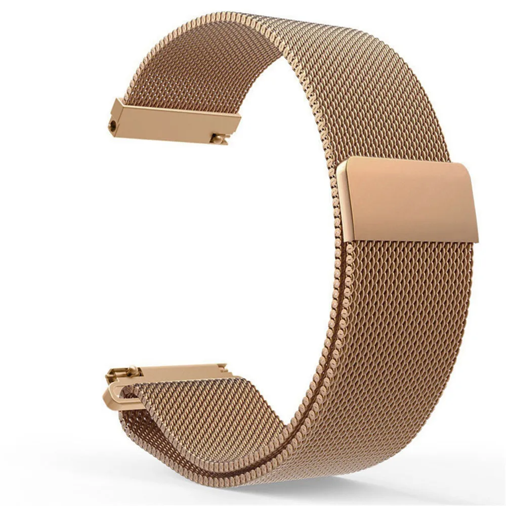 22 мм Milanese Loop Магнитная Нержавеющая сталь часы ремешок для Xiaomi Huami Amazfit молодежи бит Smart ремешок на запястье браслет