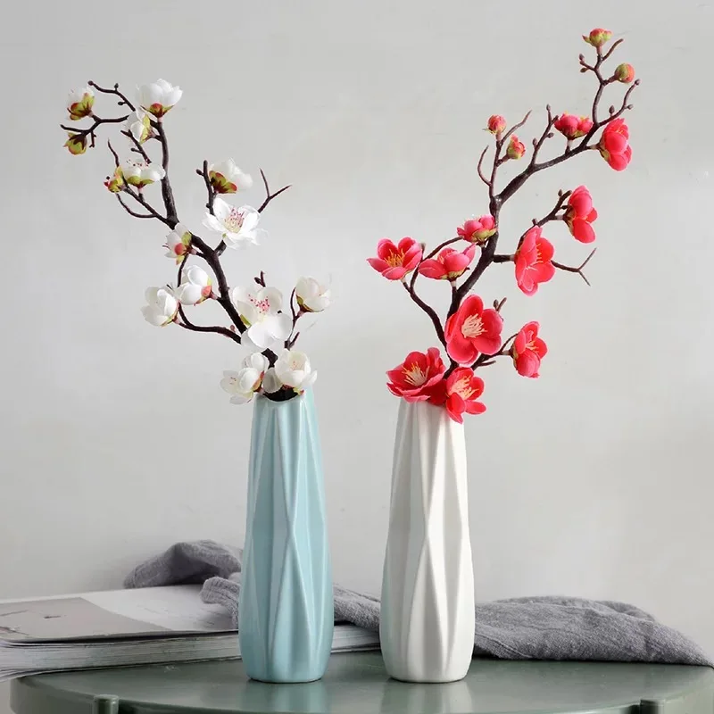 

Europe Style Porcelain Vase with Flower Modern Fashion Ceramic Flower Vase Room Study Hallway Home Wedding Decoration