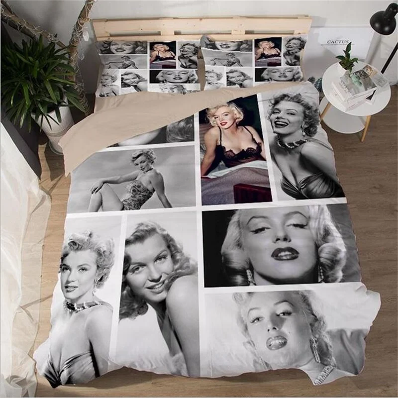 Готический домашний декор постельное белье Marylin Monroe Привлекательный комплект