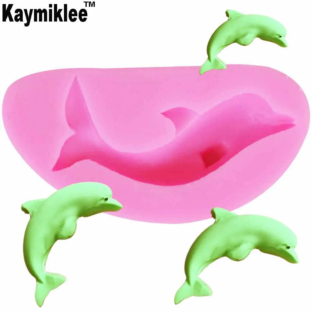 Buy M862 Dolphin Silicone Mold 3D Fondant Soap