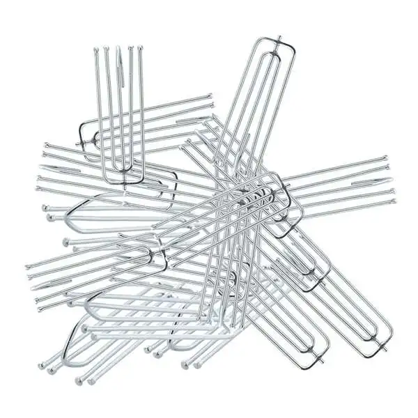 

CNIM Hot Window Treatment 4 Prongs Pinch Pleat Drapes Curtain Hooks 20pcs