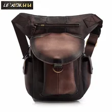 Масло воск кожа Для мужчин дизайн Повседневное сумка Кофе Мода Многофункциональный путешествия пояс обновления для ног сумка мужская 9938db