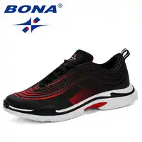 BONA 2019 Sneakers Men Breathable Casual Shoes Krasovki Mocassin Basket Homme Comfortable Light Trainers Chaussures Pour Hommes