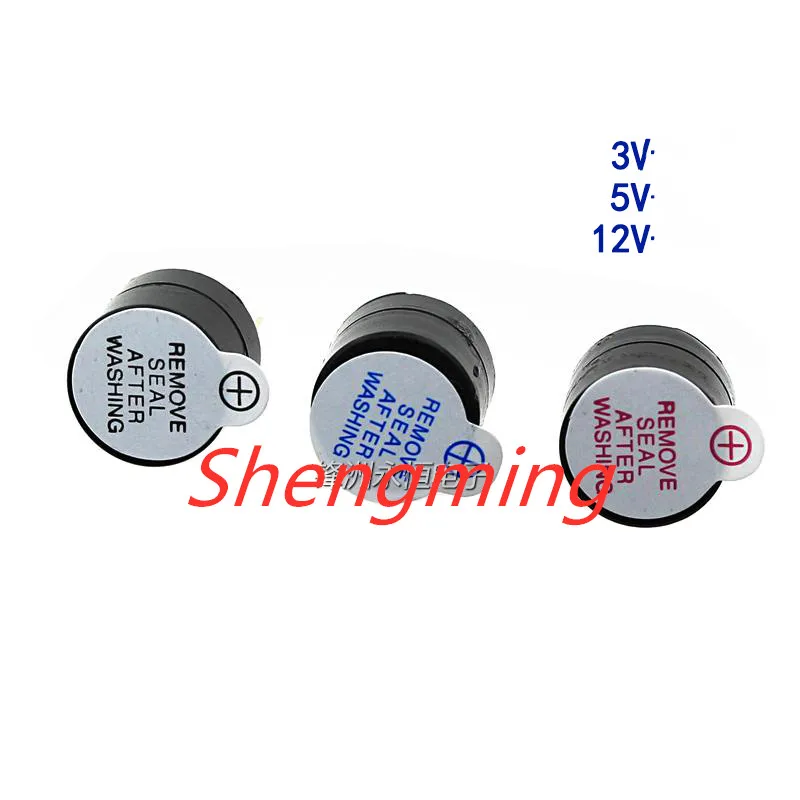 

10pcs 12095 active buzzer Direct 3V 5V 12V long voice 12*9.5MM diameter 12MM
