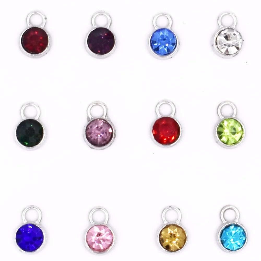 Buy MIXED 120pcs Stainless Steel 12 Month Birthstone