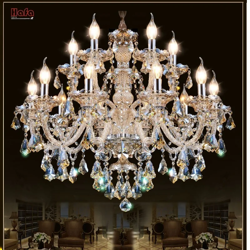 Moderní křišťálový lustr Obývací pokoj lustres de cristal Dekorace Tiffany Přívěsky a lustry Domácí osvětlení Vnitřní lampa