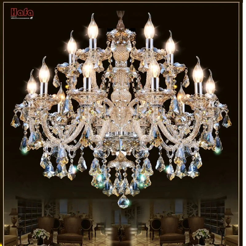 Lustre de Cristal Sala de Estar Lustres de Cristal Pingentes e Lustres Lâmpada de Iluminação Moderna Decoração Tiffany Home Indoor