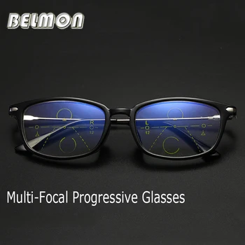 

Belmon Multi-Focal Progressive Reading Glasses Women Men Presbyopic Diopter Eyeglasses Female Eyewear +1.0+1.5+2.0+2.5+3.0 RS799