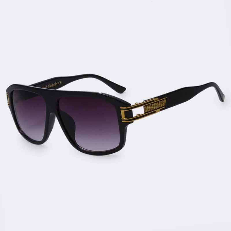 Winla классические модные квадратные очки градиент солнцезащитные очки Для мужчин солнцезащитные очки Винтаж Для женщин Брендовая Дизайнерская обувь Óculos de sol UV400 AF2340 - Цвет линз: C4Black frame gray