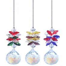 H& D люстра Рождество Кристалл Suncatchers висячие орнамент 30 мм призмы шар Радуга Подвески чакры для окна, упаковка из 3