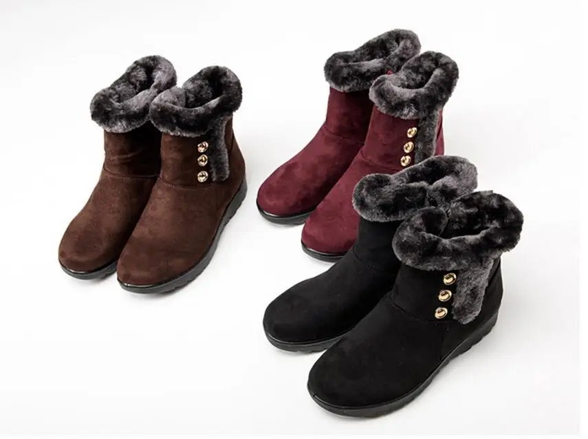 Женские ботинки новые зимние ботинки женские ботинки из хлопка зимние ботинки больших размеров женская обувь женская хлопковая обувь на молнии