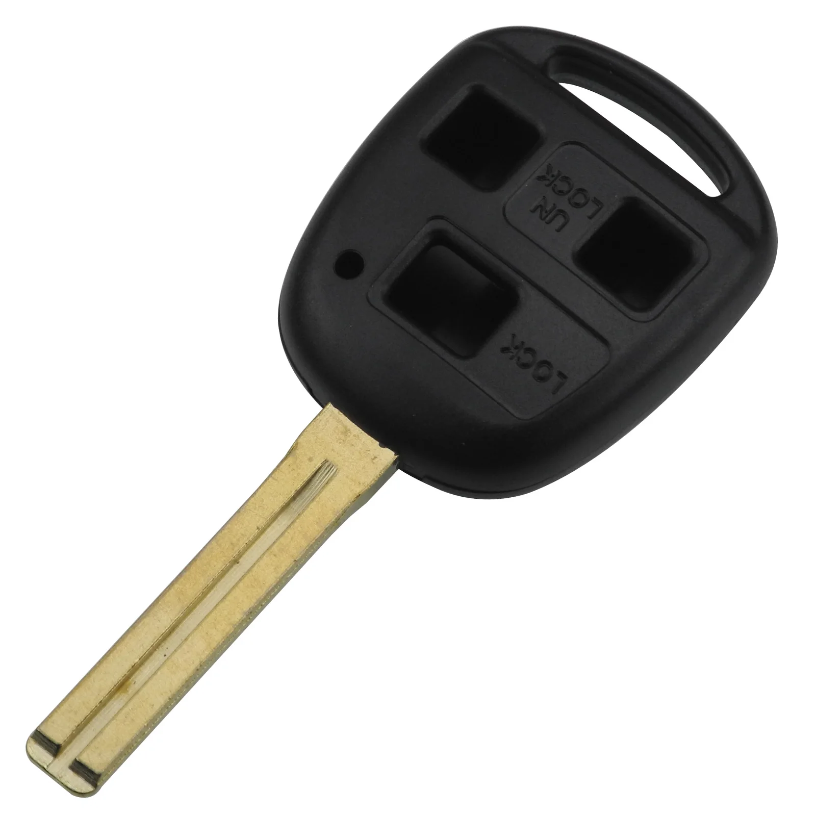 

jingyuqin 3 Buttons Replacement Car Key Shell for Lexus RX300 ES300 GS300 GS430 GX470 LS200 LS300 Blank key Styling