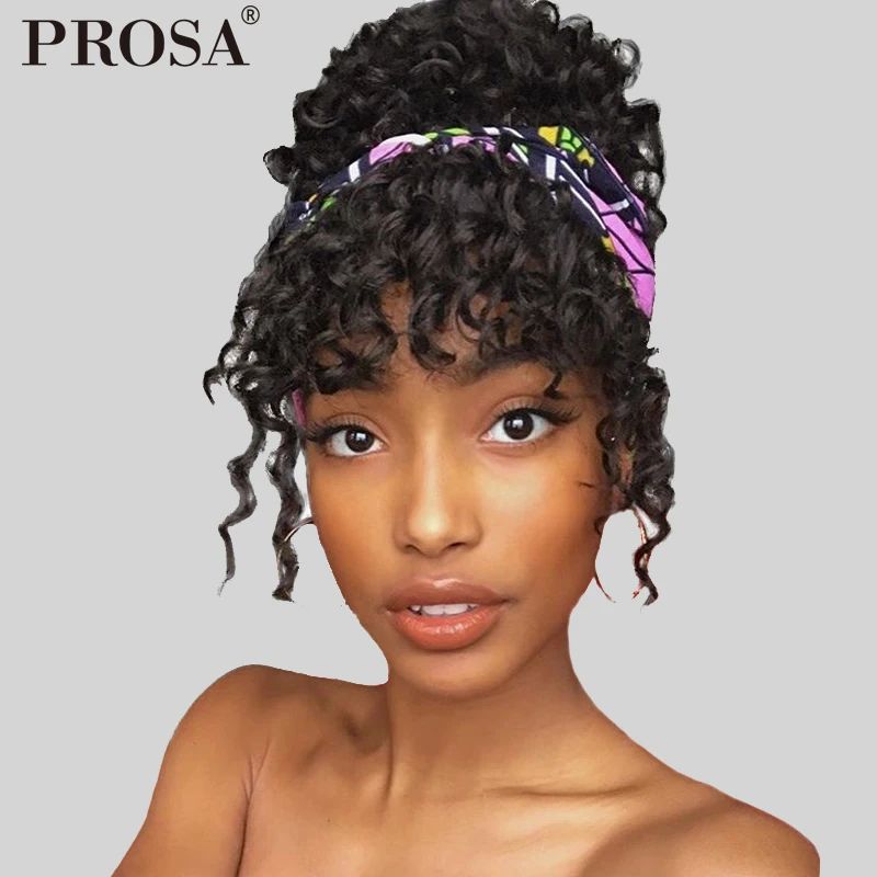 

Deep Curly 360 Lace Frontal Wig Pre Plucked With Baby Hair Short Human Hair Wigs With Bangs Brazilian Bouncy Jerry Curl Remy 180