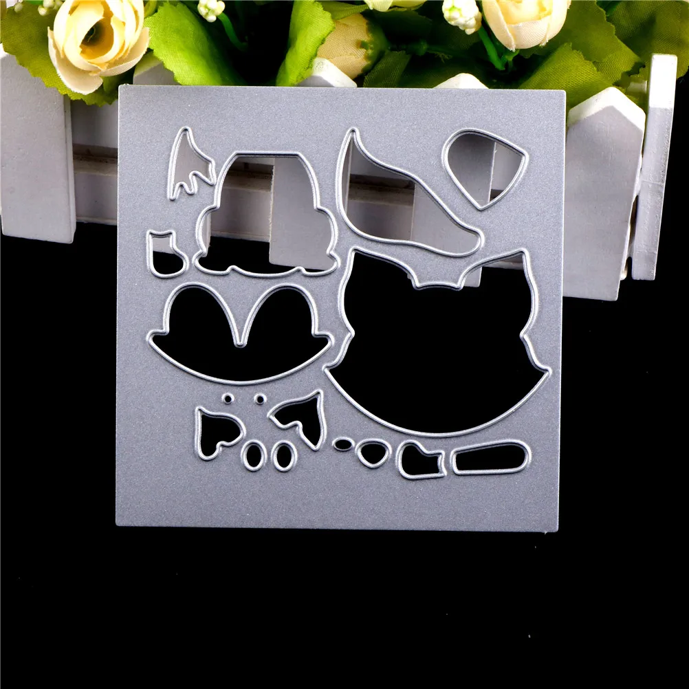 Скрапбукинг DIY тисненая углеродистая сталь крафт бумажные штампы и штампы трафареты для краски металла лисы животных режущие штампы