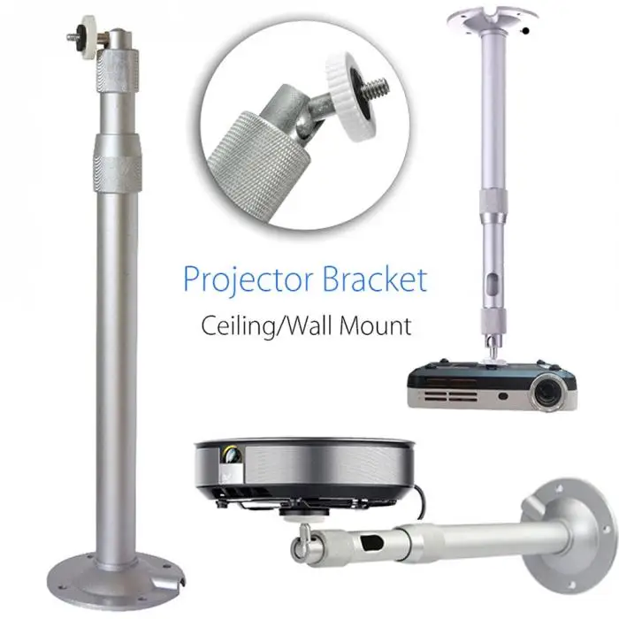 Универсальный 20-40 см проектор Потолочный настенный кронштейн для телевизора алюминиевый кронштейн 15 кг Ёмкость ND998
