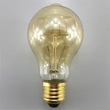 4 шт 40 W Классическая Винтаж Ретро E27 нити A19 Edison лампочка теплый белый 110 V 220 V античной лампа накаливания со стеклянным колпаком