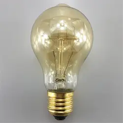 4 шт 40 W Классическая Винтаж Ретро E27 нити A19 Edison лампочка теплый белый 110 V 220 V античной лампа накаливания со стеклянным колпаком