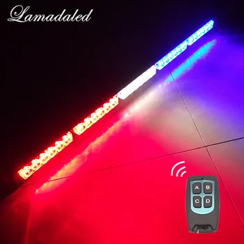 

75cm wireless control led strobe light bar 29inch police car warning lights beacon 29'' emergency flash lamp with remote